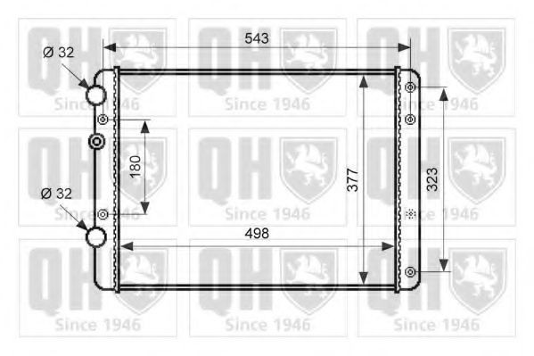 QUINTON HAZELL Radiatore motore QER2540 QER2540 costo Radiatore QUINTON HAZELL SEAT LEON
