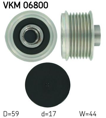 SKF Generator friløbskobling VKM 06800 SKF VKM06800 Friløbskobling Peugeot TRAVELLER originale