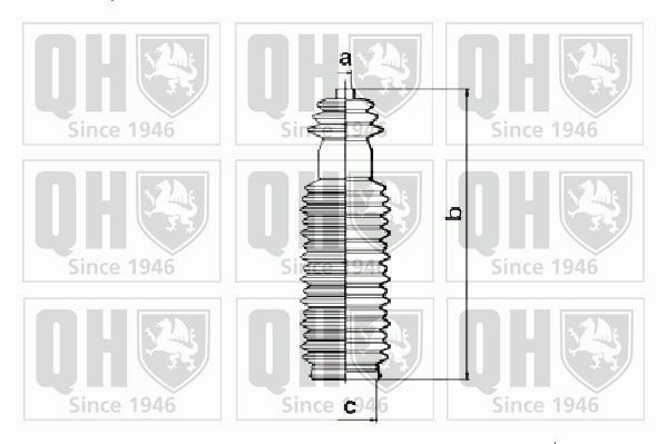 QUINTON HAZELL Kaitsekummikomplekt, rooliseade QG1198 Roolilati tolmukaitse CITROËN QUINTON HAZELL QG1198
