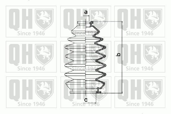 QUINTON HAZELL Stuurhoes, stuureenheid QG1252 Stuurhuishoes QUINTON HAZELL SUZUKI QG1252
