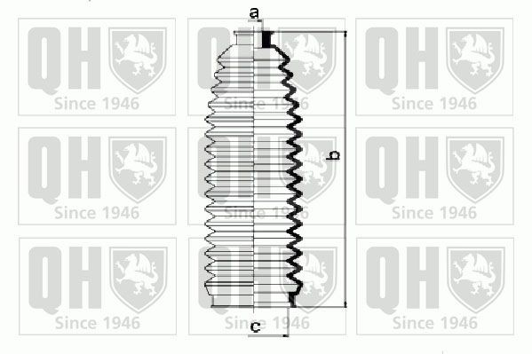 QUINTON HAZELL Kit soffietto, Sterzo QG1304 QG1304 Cuffia sterzo QUINTON HAZELL FORD KA costo