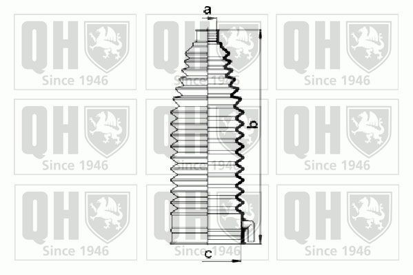 QUINTON HAZELL Kit soffietto, Sterzo QG1352 QG1352 Cuffia sterzo QUINTON HAZELL CITROËN C15 costo