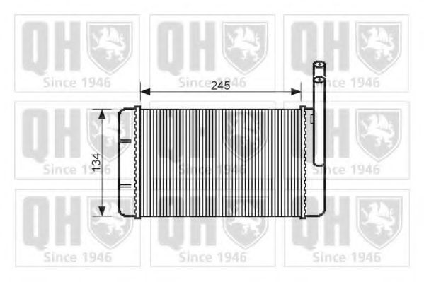 QUINTON HAZELL Scambiatore calore per riscaldamento abitacolo QHR2016 QHR2016 costo Radiatore riscaldamento FORD TRANSIT QUINTON HAZELL