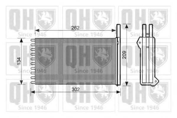 QUINTON HAZELL Scambiatore calore per riscaldamento abitacolo QHR2021 QHR2021 costo Radiatore riscaldamento FORD TRANSIT QUINTON HAZELL
