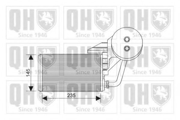 QUINTON HAZELL Varmeelement, kabinevarme QHR2216 Varmeveksler QUINTON HAZELL QHR2216 billig