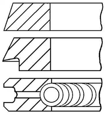 GOETZE ENGINE Virzuļa gredzenu komplekts 08-115900-00 GOETZE ENGINE 08-115900-00 Virzuļu gredzeni Audi Allroad C5 cena