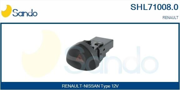 SANDO Interruttore, Lampeggiatore d'emergenza SHL71008.0 SANDO SHL71008.0 Interruttore, lampeggiatore d'emergenza Volvo 760 Station Wagon originali prezzo