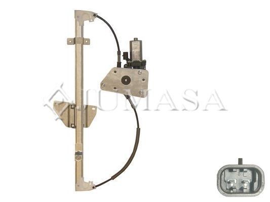 Stikla pacelšanas mehānisms JUMASA ZR DN94 L JUMASA ZR DN94 L Stikla pacēlāji aizmugurē kreisais Nissan NAVARA 2015