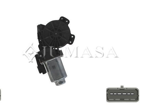 Moteur électrique, lève-vitre JUMASA ZR DNO175 R C JUMASA ZR DNO175 R C Moteur électrique lève-vitre NISSAN QASHQAI 2014