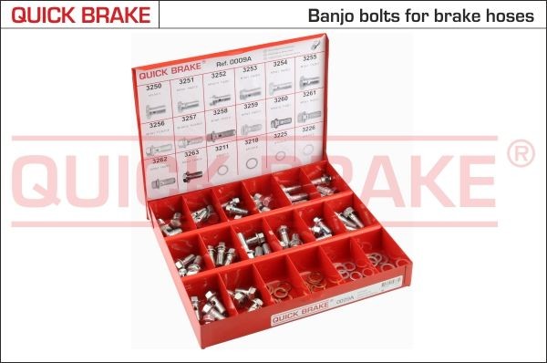 QUICK BRAKE Συλλογή, βίδες 0009A QUICK BRAKE 0009A Συλλογή, βίδες