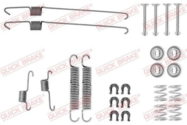 QUICK BRAKE Zubehörsatz, Bremsbacken 105-0001 105-0001 QUICK BRAKE Zubehörsatz Feststellbremsbacken Suzuki Baleno Limousine Kosten