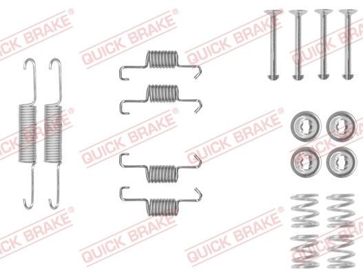 Tilbehørsett, håndbremsesko QUICK BRAKE 105-0011 QUICK BRAKE 105-0011: Tilbehørsett bremsesko Toyota COROLLA 2023