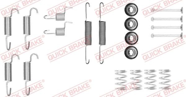 QUICK BRAKE Toebehoren, parkeerremschoen 105-0025 QUICK BRAKE 105-0025 Rem montageset DACIA LOGAN kosten