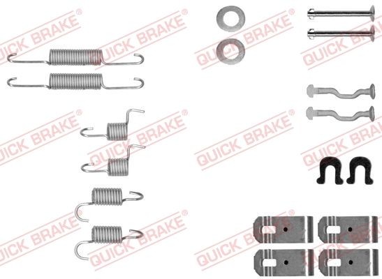 QUICK BRAKE Tilbehørsett, håndbremsesko 105-0028 QUICK BRAKE 105-0028 Tilbehørsett bremsesko Nissan Terrano WD21 originale pris