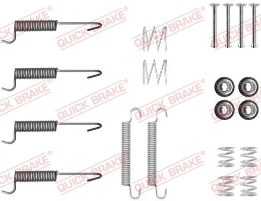 QUICK BRAKE Monteringssats för bromsbackar (parkeringsbroms) 105-0047 QUICK BRAKE 105-0047 Monteringssats bromsbackar Mazda CX 7 ER original