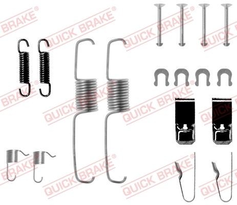QUICK BRAKE Σετ βοηθ. εξαρτημάτων, σιαγόνες φρένου 105-0534 QUICK BRAKE 105-0534 γνήσια Σετ βοηθητικα εξαρτημάτων σιαγόνες φρένου Toyota Avensis T27 Combi κόστος