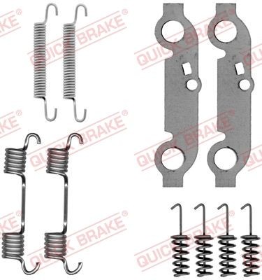 QUICK BRAKE Tilbehørssæt, parkeringsbremsebakker 105-0537 QUICK BRAKE 105-0537 Tilbehørssæt, parkeringsbremsebakker