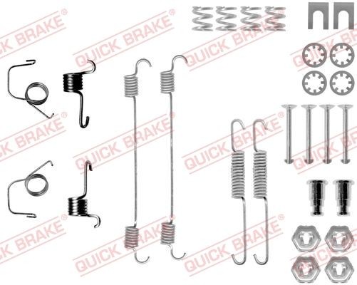 QUICK BRAKE Tarvikesarja, jarrukengät 105-0617 QUICK BRAKE 105-0617 CITROЁN SAXO tarvikesarja jarrukengät hinta