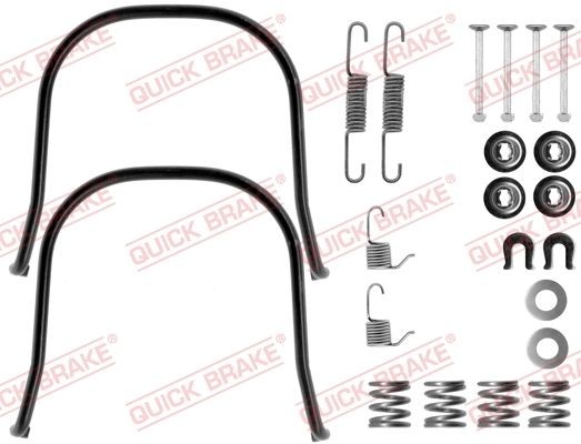 QUICK BRAKE Lisakomplekt, Piduriklotsid 105-0633 QUICK BRAKE 105-0633 Lisakomplekt piduriklotsid Nissan PATHFINDER originaal