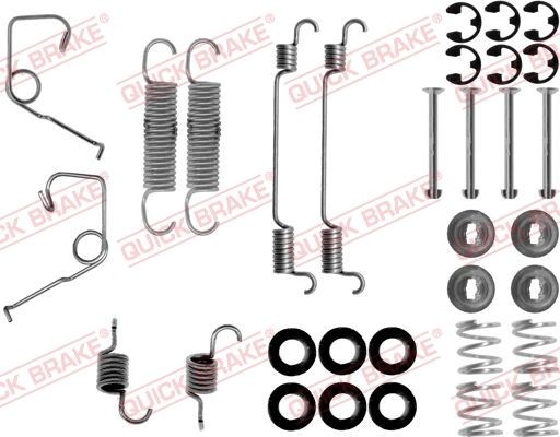QUICK BRAKE Toebehoren, remschoen 105-0705 QUICK BRAKE 105-0705 Rem montageset FORD Transit Mk3 Van (VE64) aan een voordelige prijs
