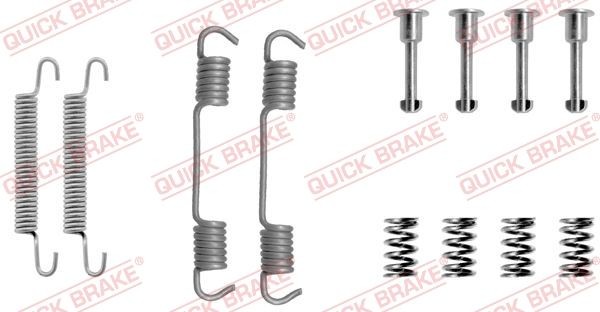 QUICK BRAKE Tilbehørsett, håndbremsesko 105-0708 105-0708 Tilbehørsett bremsesko BMW X4 QUICK BRAKE