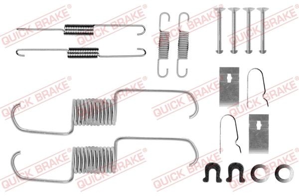 QUICK BRAKE Monteringssats, bromsbackar 105-0743 105-0743 QUICK BRAKE monteringssats bromsbackar HONDA CITY