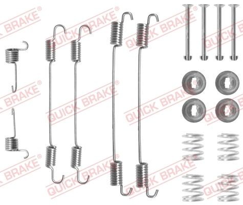 QUICK BRAKE Lisakomplekt, Piduriklotsid 105-0750 Lisakomplekt piduriklotsid Nissan T32 105-0750 QUICK BRAKE