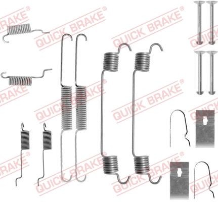 QUICK BRAKE Kit de acessórios, maxilas do travão 105-0767 QUICK BRAKE 105-0767 Kit de acessórios maxilas do travão Mazda 323 III (BF) originais preço