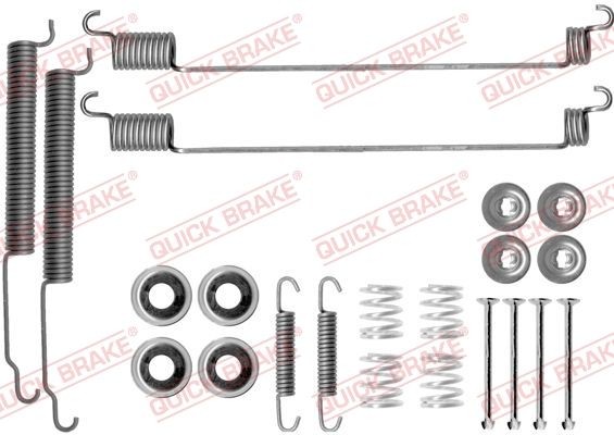 QUICK BRAKE Tilbehørssæt, bremsebakker 105-0768 QUICK BRAKE 105-0768 Trade Bus Monteringssæt til bremseklodser pris