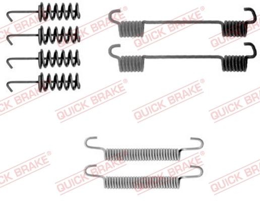 QUICK BRAKE Tilbehørssæt, parkeringsbremsebakker 105-0775 Tilbehørssæt bremsebakker QUICK BRAKE Mercedes-Benz VITO 105-0775