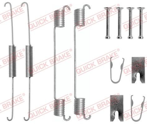 QUICK BRAKE Tilbehørsett, bremsesko 105-0781 QUICK BRAKE 105-0781 Tilbehørsett, bremsesko