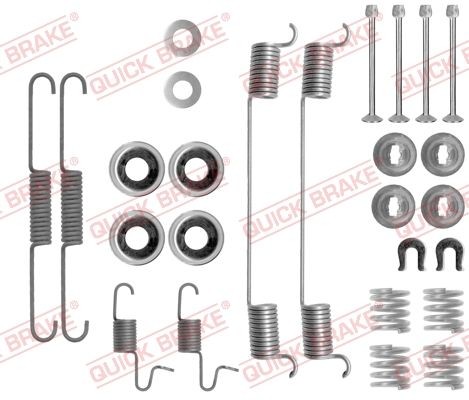 QUICK BRAKE Kit de acessórios, maxilas do travão 105-0818 preço Kit de acessórios maxilas do travão Nissan R50 105-0818 QUICK BRAKE
