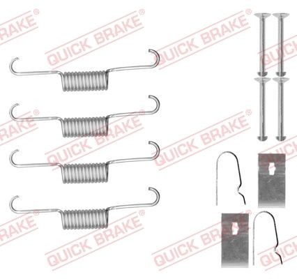 QUICK BRAKE Tarvikesarja, seisontajarru 105-0884 QUICK BRAKE 105-0884 Honda Accord Farmari mk8 tarvikesarja jarrukengät hinta