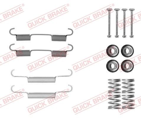 QUICK BRAKE Tilbehørssæt, parkeringsbremsebakker 105-0896 Tilbehørssæt bremsebakker QUICK BRAKE Nissan JUKE 105-0896