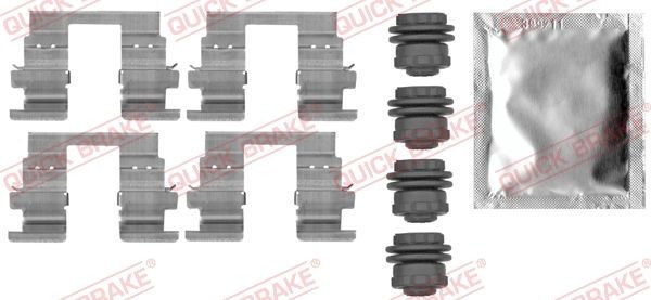 QUICK BRAKE Accessoireset, schijfremblok 109-0013 QUICK BRAKE 109-0013 Accessoireset, schijfremblok Chevrolet Spark m300 originele prijs