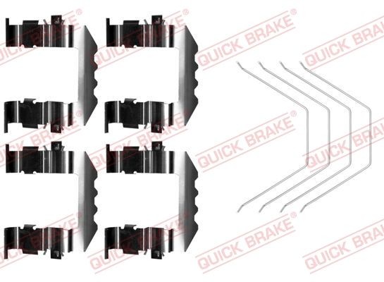 QUICK BRAKE Monteringssett, bremseklosser 109-0018 QUICK BRAKE 109-0018 Tibehørsett, skivebremse belegg Sorento IV (MQ4) pris