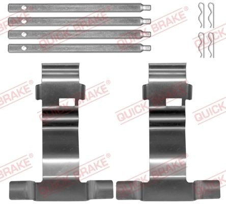 QUICK BRAKE Monteringssett, bremseklosser 109-0043 109-0043 QUICK BRAKE Tibehørsett, skivebremse belegg Audi billige