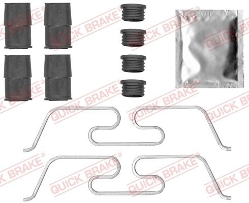QUICK BRAKE Monteringssett, bremseklosser 109-0050 QUICK BRAKE 109-0050 Tibehørsett, skivebremse belegg Jaguar E-Type 2+2 originale pris