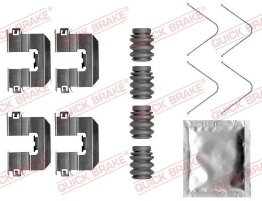 QUICK BRAKE Monteringssæt til bremseklodser 109-0058 QUICK BRAKE 109-0058 Monteringssæt til bremseklodser