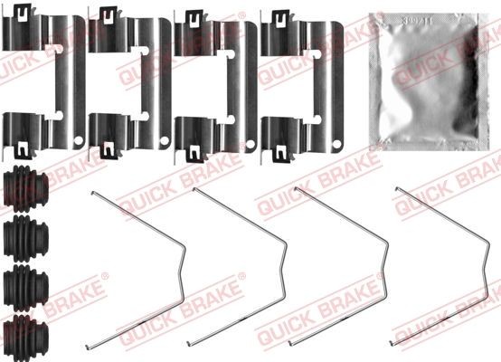 QUICK BRAKE Monteringssats, bromsbelägg 109-0065 Byta Monteringssats, bromsbelägg Elantra AD kostnad QUICK BRAKE 109-0065