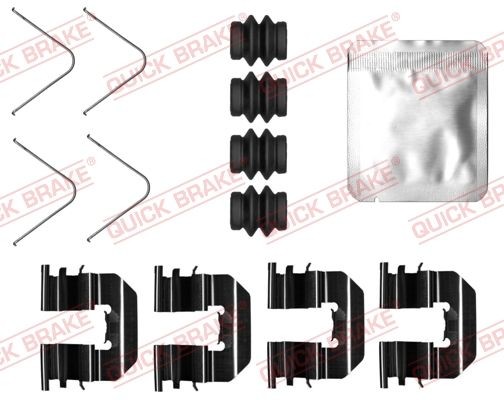 QUICK BRAKE Monteringssett, bremseklosser 109-0073 QUICK BRAKE 109-0073 Tibehørsett, skivebremse belegg Mercedes-Benz GLE originale