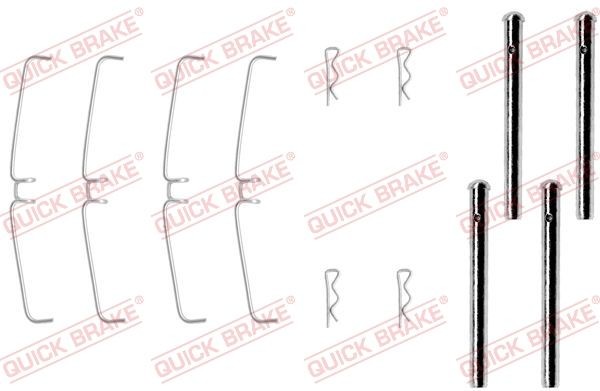 QUICK BRAKE Monteringssett, bremseklosser 109-0907 QUICK BRAKE 109-0907 Tibehørsett, skivebremse belegg LOTUS Elise S1 til en fordelagtig pris