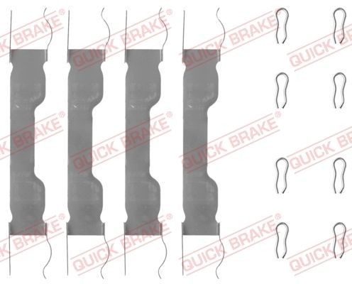QUICK BRAKE Monteringssett, bremseklosser 109-0909 QUICK BRAKE 109-0909 Tibehørsett, skivebremse belegg Autobianchi hva koster originale