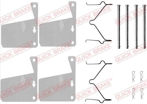 QUICK BRAKE Kit accessori, pastiglia freno 109-0960 QUICK BRAKE 109-0960 costo Kit accessori, pastiglia freno FORD Taunus (GBFK) originale