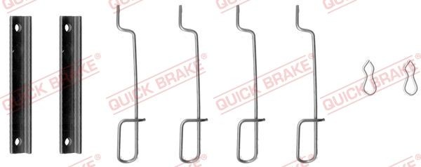 QUICK BRAKE Kit de acessórios, pastilhas de travão 109-0992 Kit de acessórios, pastilhas de travão QUICK BRAKE Citroën 2CV 109-0992