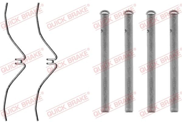 QUICK BRAKE Monteringssett, bremseklosser 109-1061 QUICK BRAKE 109-1061 originale Tibehørsett, skivebremse belegg Ranger Mk3 hva koster