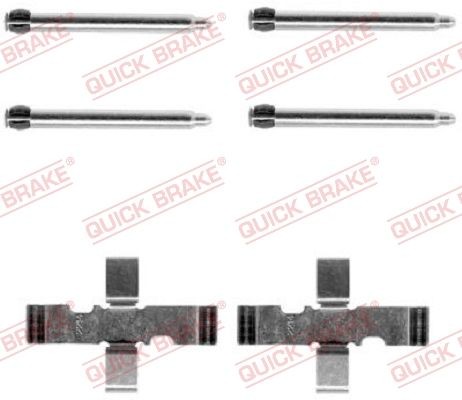 QUICK BRAKE Kit de acessórios, pastilhas de travão 109-1101 QUICK BRAKE 109-1101 originais Kit de acessórios, pastilhas de travão Orion Mk3 (GAL) custo