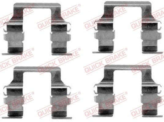 QUICK BRAKE Piederumu komplekts, Disku bremžu uzlikas 109-1164 QUICK BRAKE 109-1164 Piederumu komplekts, disku bremžu uzlikas Mitsubishi Pajero L040 cena