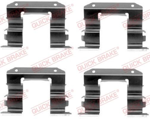 QUICK BRAKE Monteringssats, bromsbelägg 109-1182 109-1182 QUICK BRAKE monteringssats, bromsbelägg Mitsubishi SPACE WAGON