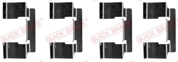QUICK BRAKE Sada príslużenstva oblożenia kotúčovej brzdy 109-1235 cena Sada príslużenstva oblożenia kotúčovej brzdy NISSAN 109-1235 QUICK BRAKE